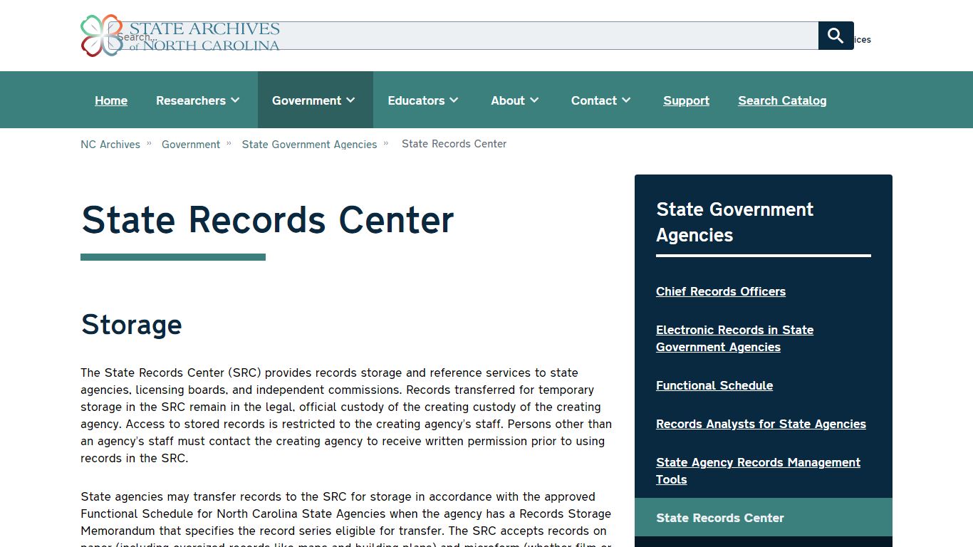 State Records Center | NC Archives - NCDCR